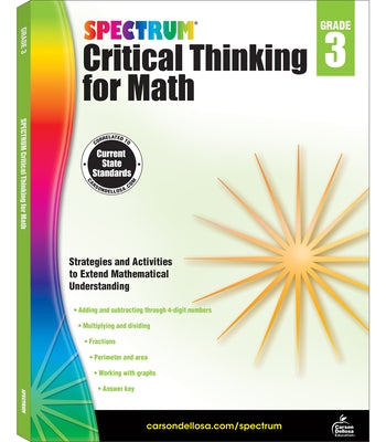 Spectrum Critical Thinking for Math, Grade 3 by Spectrum